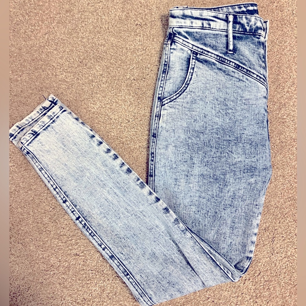 Wild Fable (Target) High Rise Acid Wash Skinny Jeans